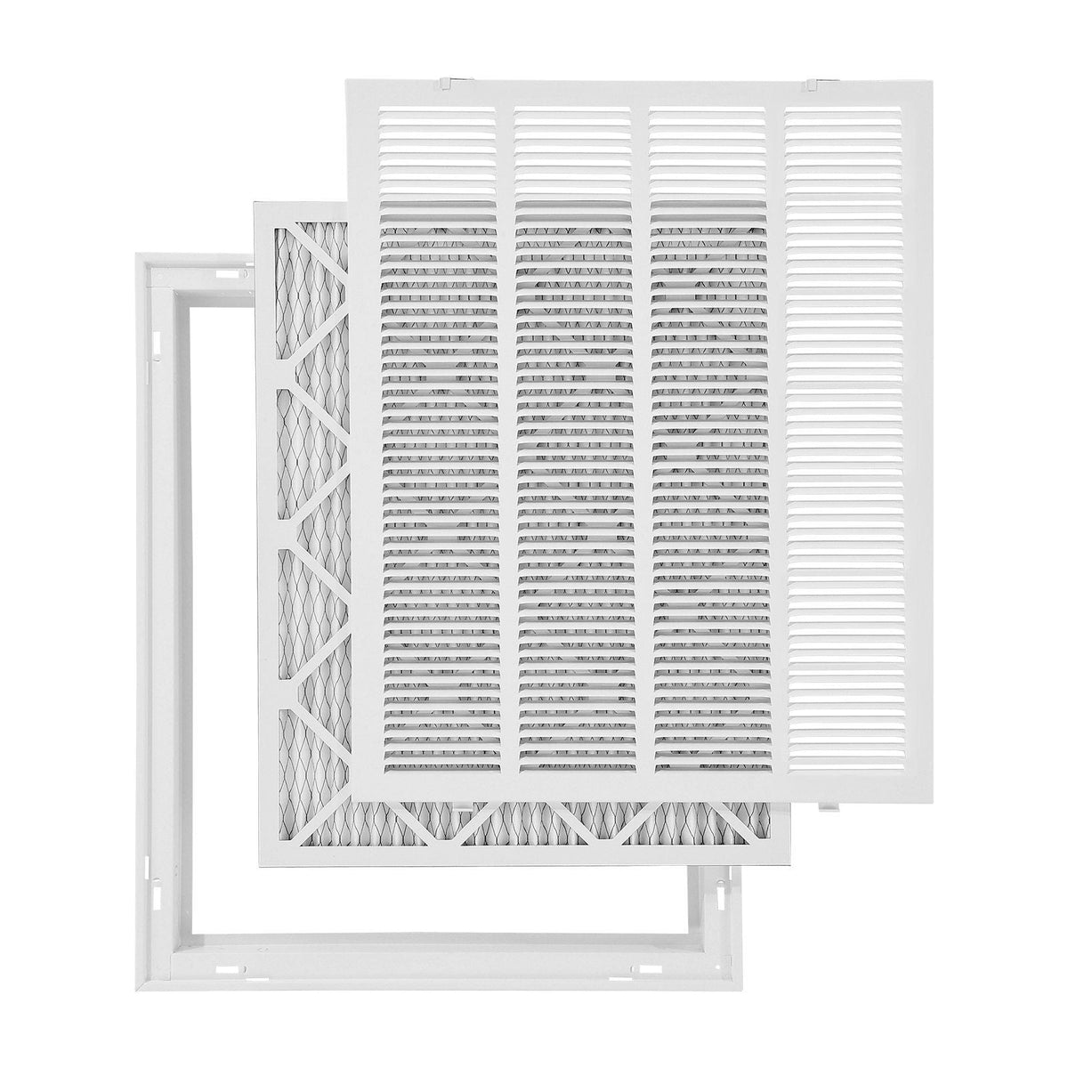 Return Air Filter Grille Fits W20 x H25 In Duct Opening Air Grille with Filter
