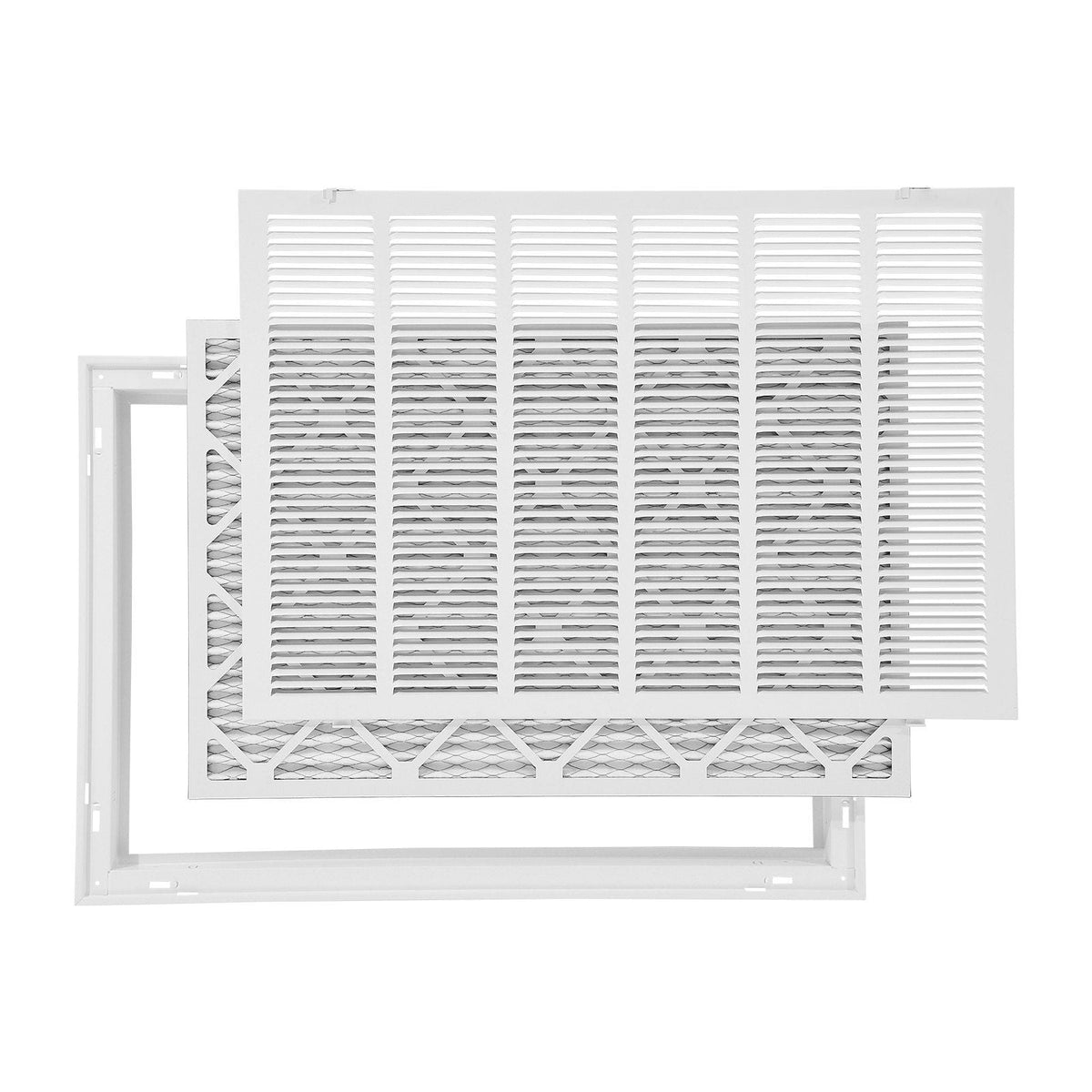 Return Air Filter Grille Fits W30 x H20 In Duct Opening Air Grille with Filter